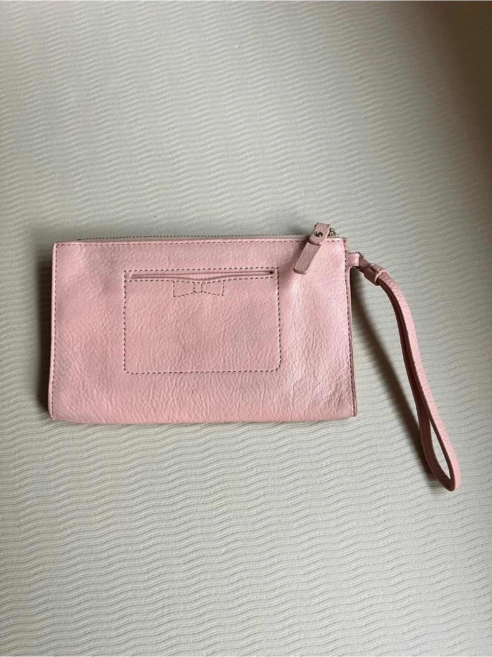 Kate Spade New York North Court Bow Leyna Wristlet Clutch – Rose Jade 🎀 NWOT